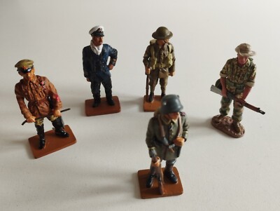 Lot De Soldats De Plomb Del Prado – Infanterie Seconde Guerre Mondiale échelle 1:32 (60mm)