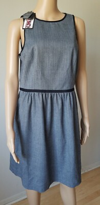 4.COLLECTIVE 4C Black Grey Sleeveless Dress L size 12 | eBay