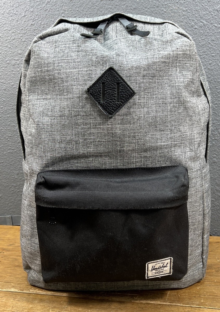 Herschel Supply Co Gray Black Heritage Zip Backpack Large | eBay display picture 2