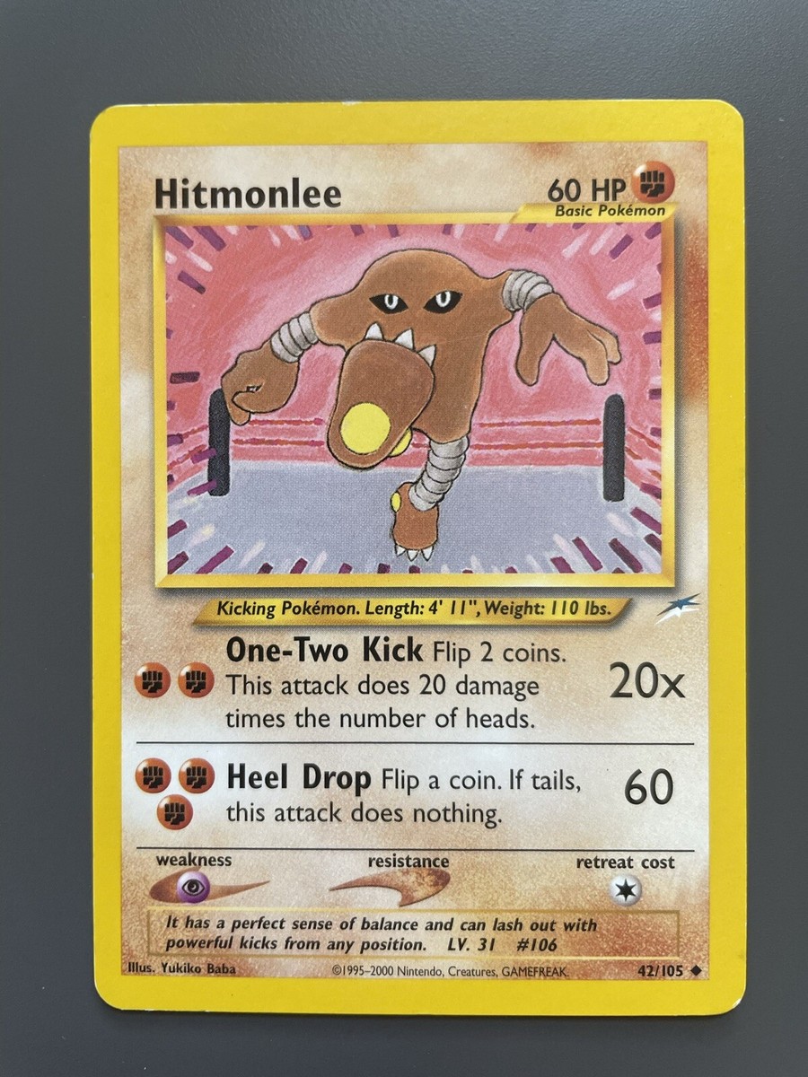 Hitmonlee 42/105 Pokemon Neo Destiny TCG | eBay