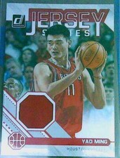 Yao Ming Basketball Donruss #JS-YMG Jersey Series MEM Houston Rockets