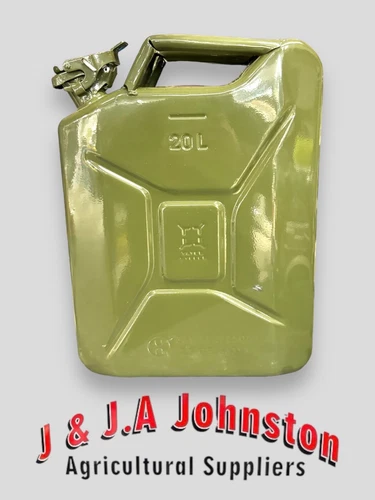 20 Litre Metal Jerry Can, UN Approved Can for Petrol, Diesel, Fuel