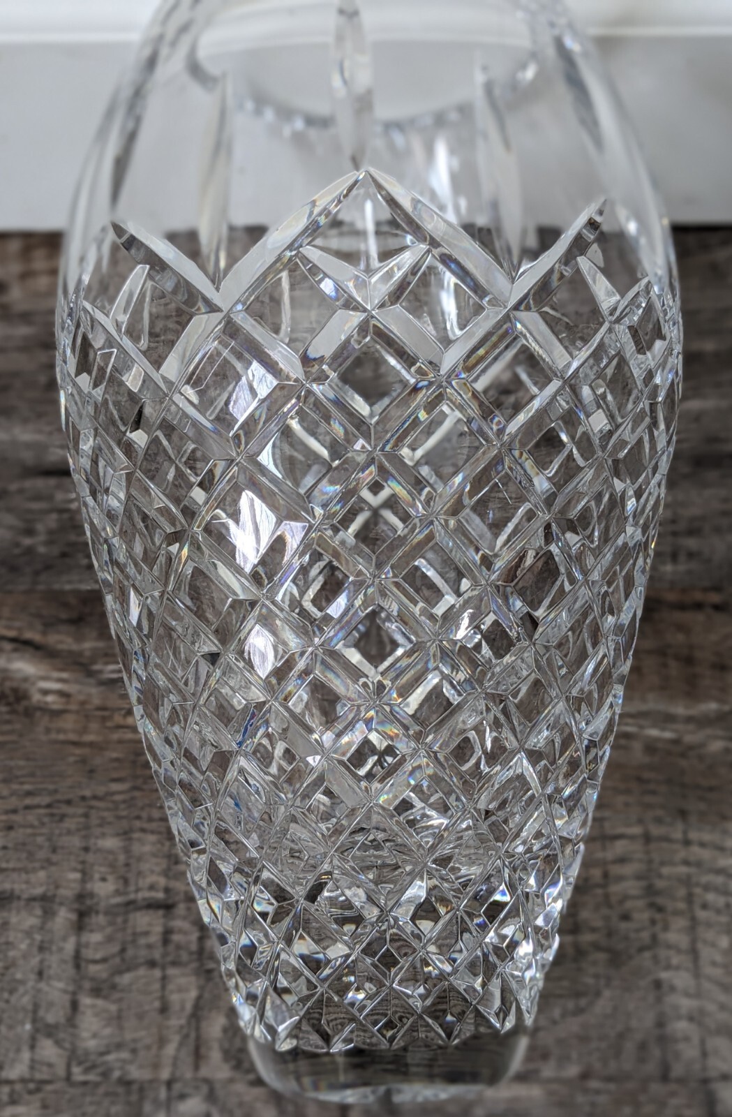 Vintage WATERFORD CRYSTAL "ARAGLIN" 11" VASE eBay