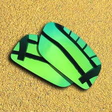 US Polarized Lenses Replacement for-SPY Optic Logan Sunglasses - Green Mirror