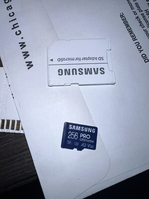 Samsung Pro Plus 256 GB UHS-I Memory Card & SD Adapter
