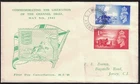 GB, KGVI, 1948, LIBERATION OF CHANNEL ISLANDS, ILLUSTRATED FDC, JERSEY PMK.