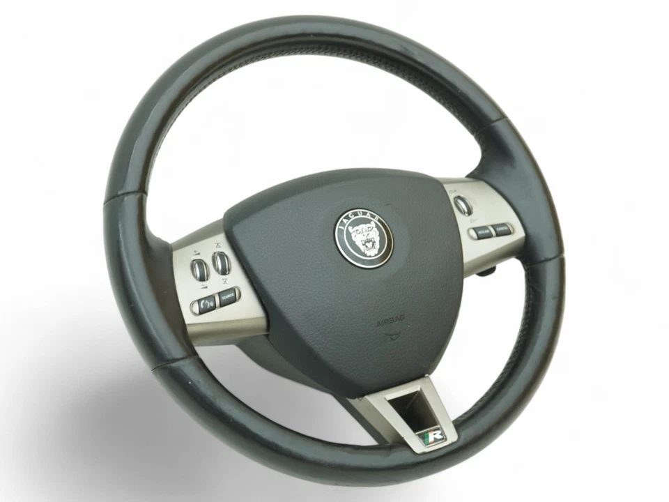 2007 - 2009 Jaguar Xkr X150 Steering Wheel Leather Multifunction Switch Oem Foto 4 de 4