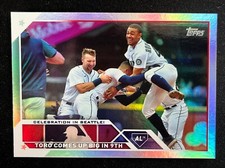 2023 Topps Series 1 Celebration In Seattle Rainbow Foil Parallel No. 174