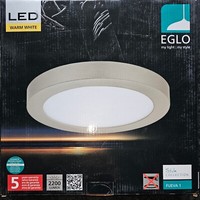 Eglo 94527 Fueva 1 Led Deckenleuchte Rund, 3000K, NICKEL-MATT