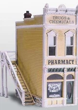 Woodland Scenics D221 HO Pharmacy Structure Kit (Vintage Looking)