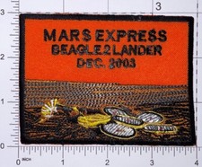 Mars Express Beagle2Lander dicembre 2003 toppa gancio e ferro da stiro repro nuovo A180