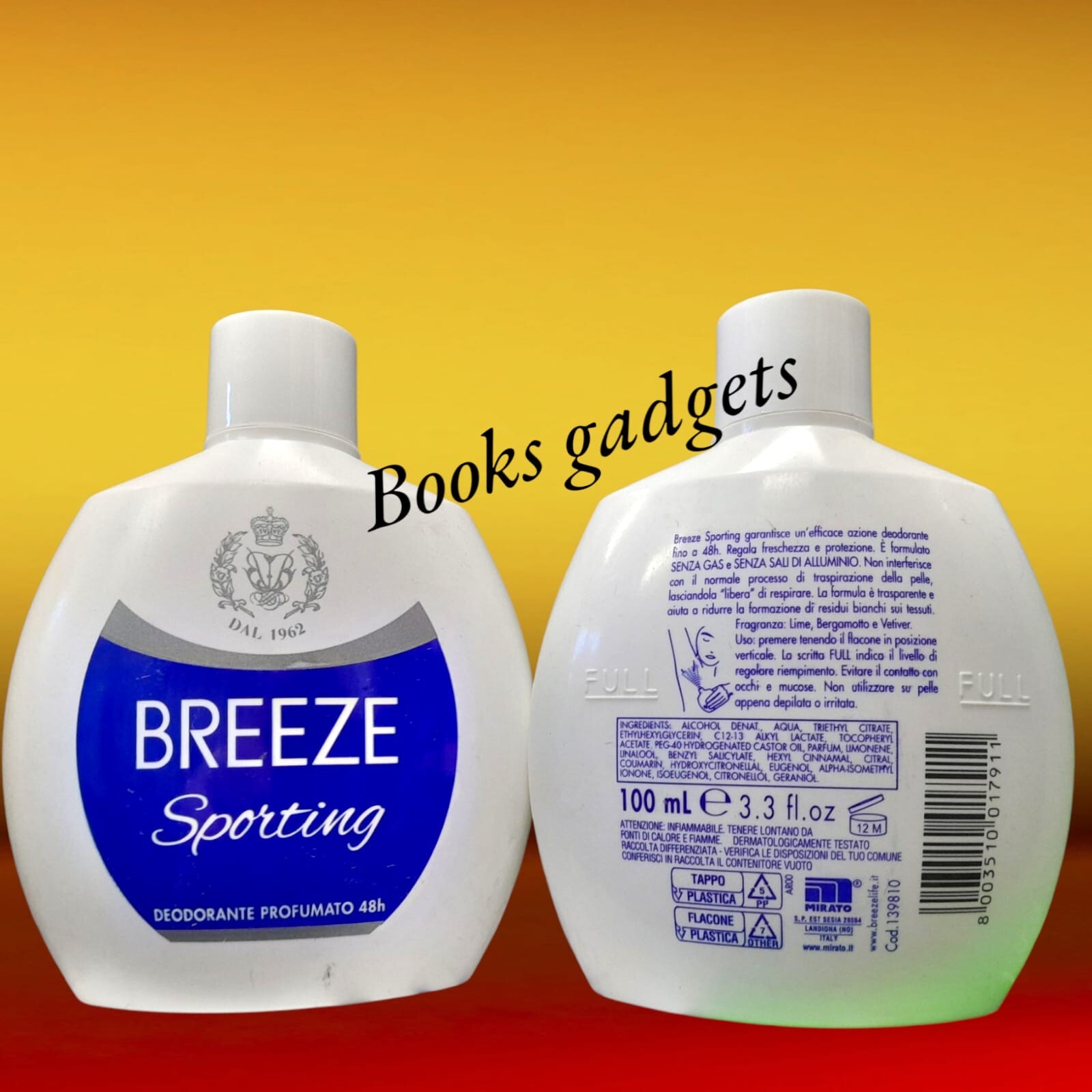 2 Flaconi Breeze Deo Fragranza Sporting Deodorante Profumato No Gas 100ml - Immagine 2