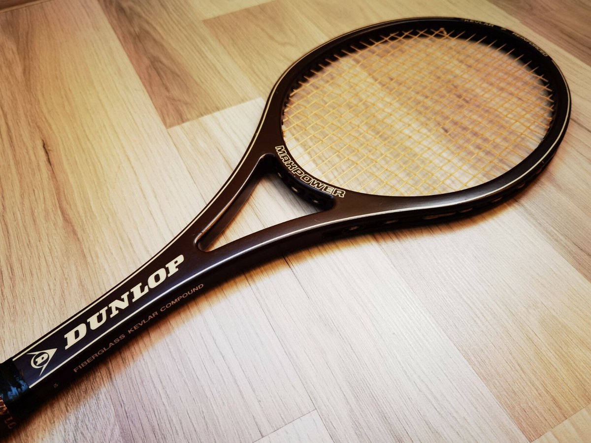 Tennis Racquet Dunlop Maxpower Kevlar Reinforced | eBay