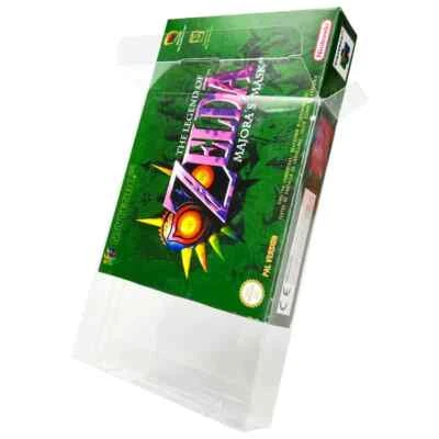 GAMING CAVE Box Protector N64 SNES Nintendo 64 Game Display Case Box UK Based(10 Pack)