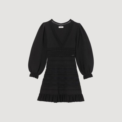 luxury black dress Ball Short with Lace Gloves & Detailing XL Size:XXL-7/8 Years Red Wedding Dress | Hot-Pink shoulder dress boasts an