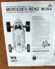 Strombecker Raceway Mercedes Benz W.154 Slot Car PHOTOCOPY of Magazine Ad ONLY