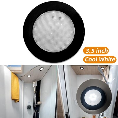 12V 3.5''LED Ceiling Light Ultra Thin Down Light Cool WhiteRV Camper Kitchen Lamp