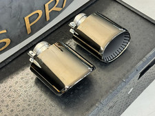 PORSCHE CAYENNE SPORT AUSPUFF ENDROHR SCHWARZ 9Y3253823D 9Y3253824D ORIG NEU!!