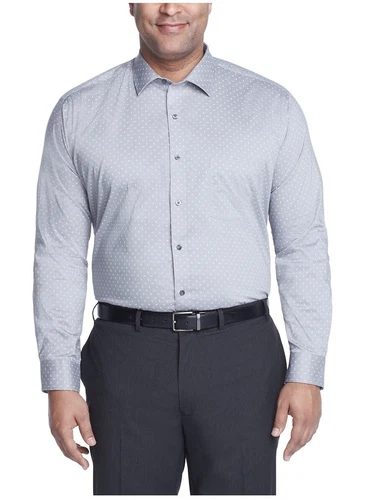 Van Heusen Big & Tall Ultra Wrinkle Free Stretch Dress Shirt SZ 20