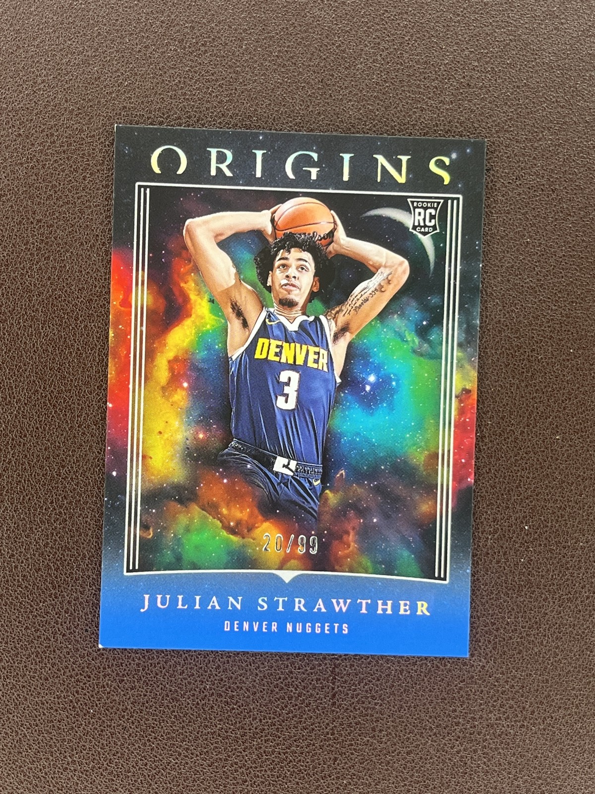 2023-24 Origins Julian Strawther RC Rookie Blue /99 Nuggets LA1CN