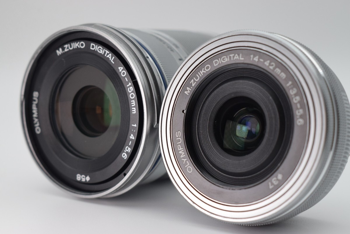 Olympus Pen E-PL8 Brown w/14-42mm 40-150mm Lens From Japan [Near