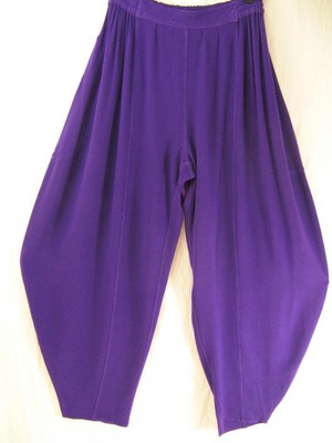 TIENDA HO~Teal Green~Woven~MOROCCAN COTTON HAREM PANTS~Lagenlook~BJ3~OS XL1X 2X?