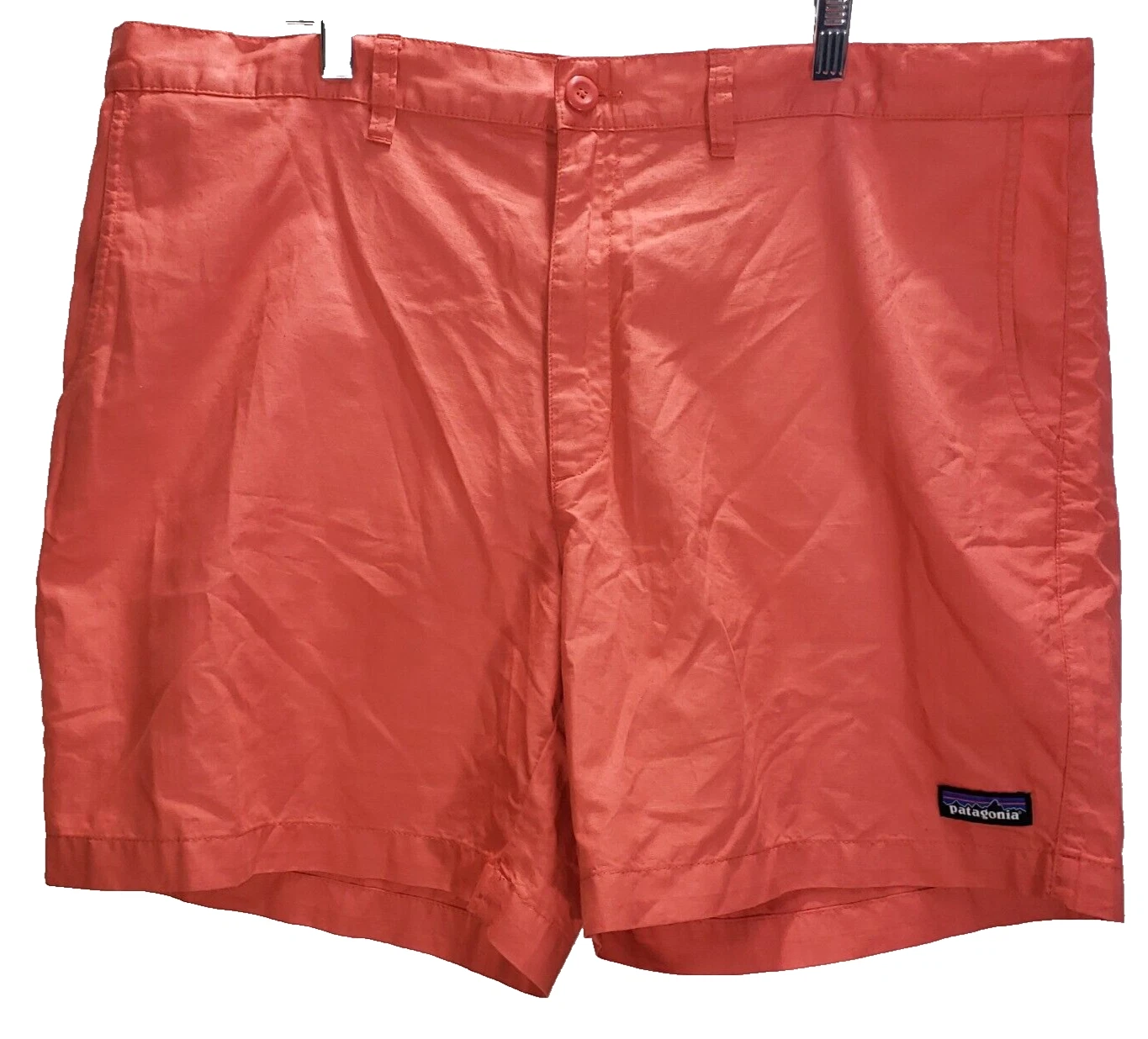 NEW Patagonia Shorts Cotton Hemp Chino Mens 38 Regular Fit 6" Inseam Orange