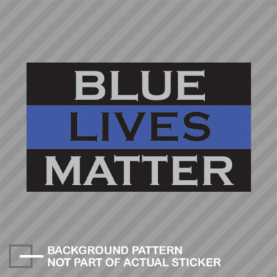Blue Lives Matter Sticker Decal Vinyl support police thin blue line cop officer
