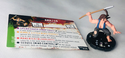 HorrorClix Amazon #056 Gold Super Rare Figur Modell Vintage Horror Clix