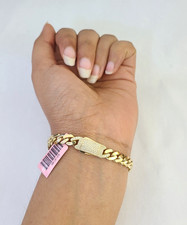 14K Royal Monaco Cuban Bracelet Yellow Gold 7mm 7.5 inches Box Lock