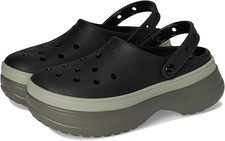 Crocs Unisex - Adult Classic Stacked Clogs Platform, BLACK, M7/W9, NWT, 64.99