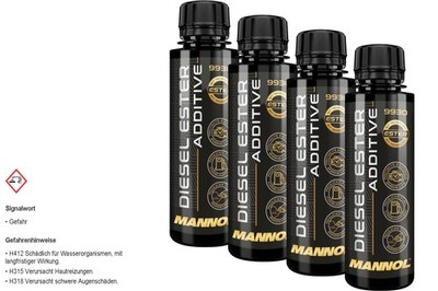 4x 100 ml MANNOL 9930 Diesel Ester Additiv - Kraftstoffsystem-Schutz & Reiniger
