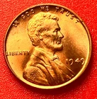 1949-P Lincoln Wheat Cent Penny GEM RED BU From an Original Bank Roll