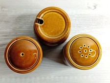 Set Of 3 Vintage Ceramic Condiment  Items Wade Country Ware Table Cottage Style