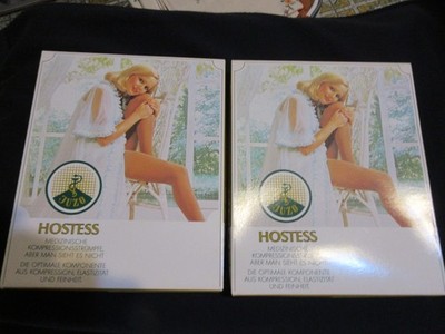 JUZO Hostess Kompressions -Strumpfhose vintage  IV - 44 - 46 smoke 2 Stück  Neu