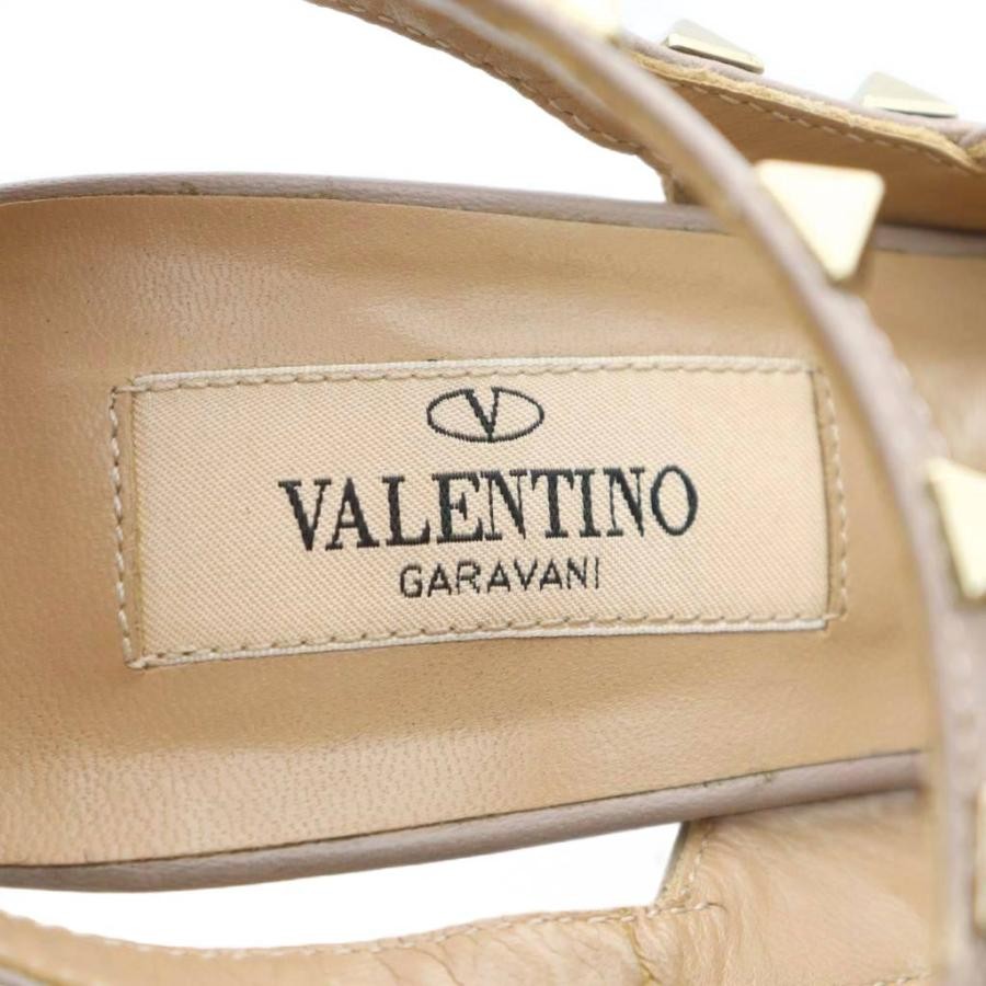 Valentino Garavani Pumps Heel Studded Leather Pink Beige EU35.5/US5.5 116197c thumbnail 13