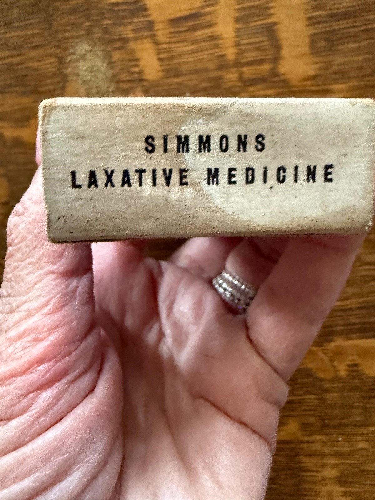 Antique SIMMONS Laxative Medicine Box w/ Contents – Early 1900s Patent Medicine