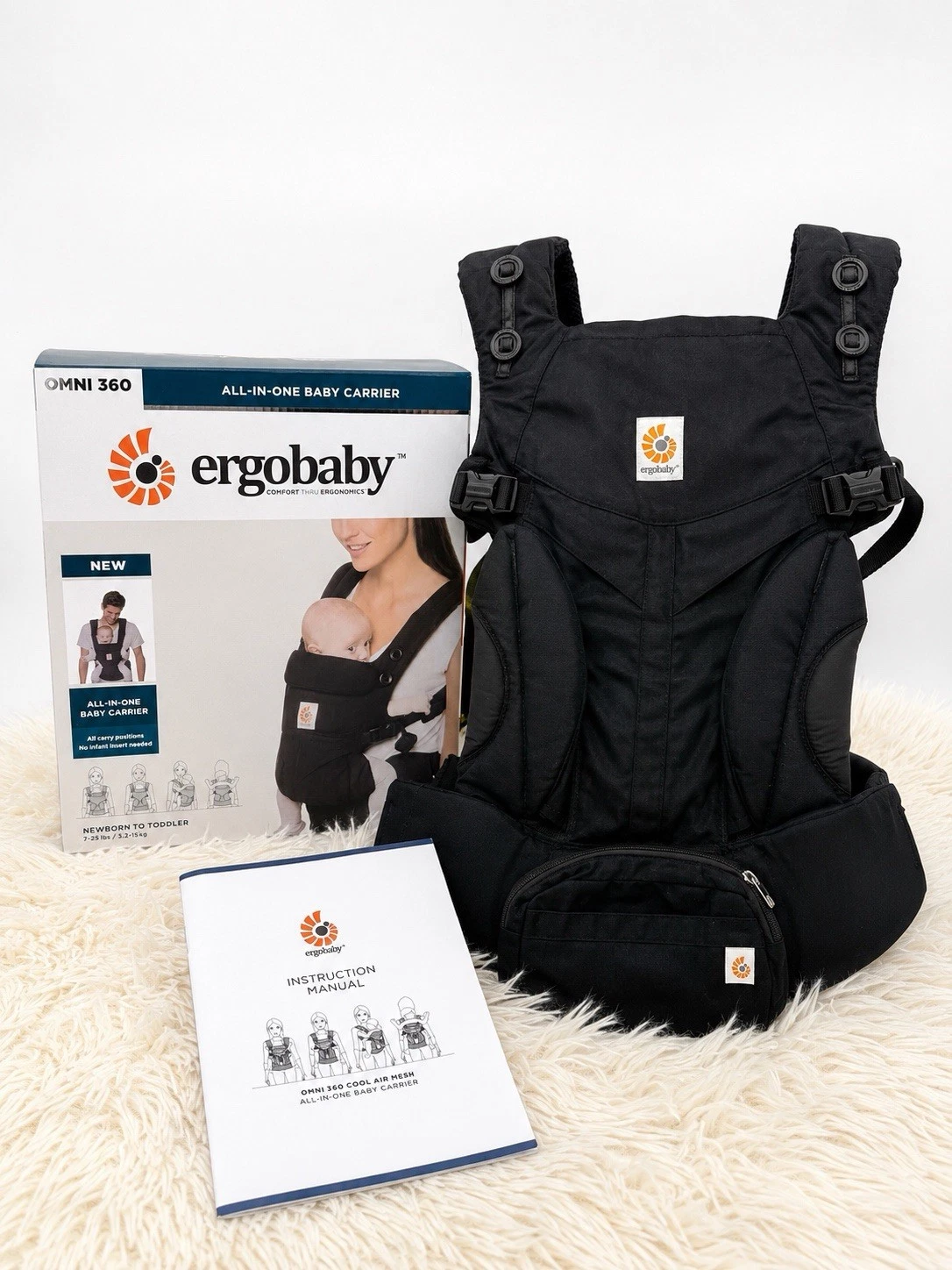 Ergobaby Omni 360 All In One Baby Carrier Black Complete Box Manual Ergonomic
Opens in a new window