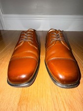 Florsheim Reveal Cap Toe Jr Oxford Cognac Dress Shoes - Kids 12 M