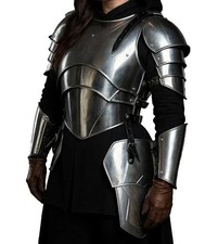 Medieval Lady Armor Knight Steel woman Half Body Armor LARP Unisex Armor costume