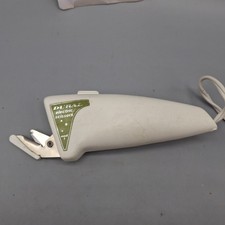 Dural Electric Scissors Mod. 1, White/Green, Made USA, Vintage - Tested/Working