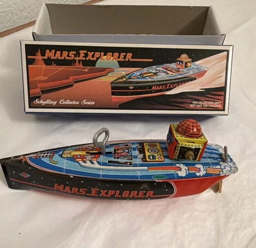 Schylling Mars Explorer Tin Wind-Up Collector Series Limited Edition 1996
