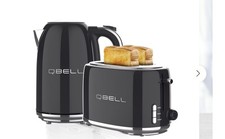 Q Bell 1.7L Kettle and Toaster Set One Touch Boil