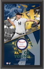 Gerrit Cole New York Yankees 2023 AL Cy Young Signed Framed Baseball Shadowbox