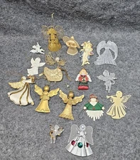 Angel Christmas Ornaments Mixed Lot Of 16 Various Angels See Phots For Condition