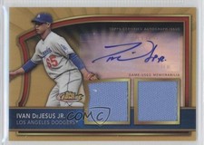 2011 Finest Gold Refractor Rookie Dual Relics 30/69 Ivan De Jesus Jr Auto 0v9
