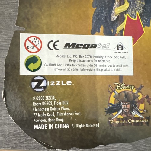 Figura de acción Disney Zizzle Piratas del Caribe DAVY JONES Garra Snap 7" - Imagen 3 de 4