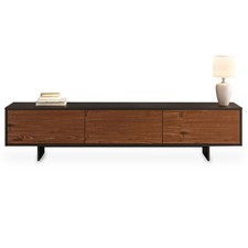 Lowboard moderner TV Schrank mit Türen aus Massivholz