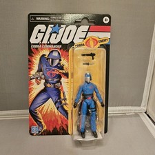 Hasbro GI Joe Retro Wave 3 Cobra Commander 3.75 inch Action Figure New on Card