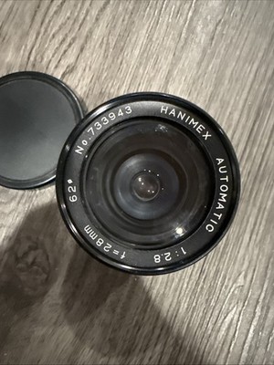 Hanimex No. 733943 Automatic 1:2.8 F 28mm Camera Lens